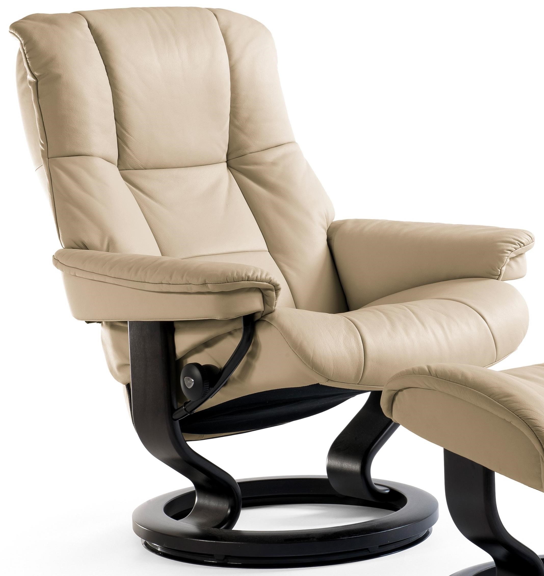 Stressless by Ekornes Mayfair Small Reclining Chair with Classic Base Sprintz Furniture Recliner Three Way